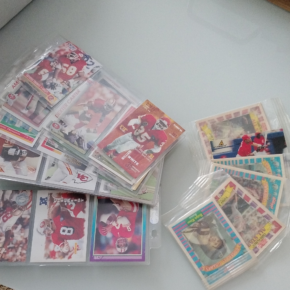 Assorted Vintage Sports Trading Cards
